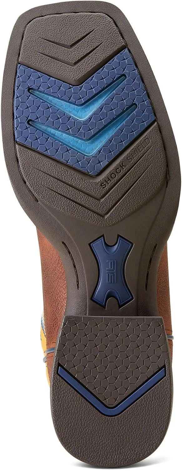 Мужские вестерн-бутсы Ariat Bullhead, коричневый/желтый — фото 2