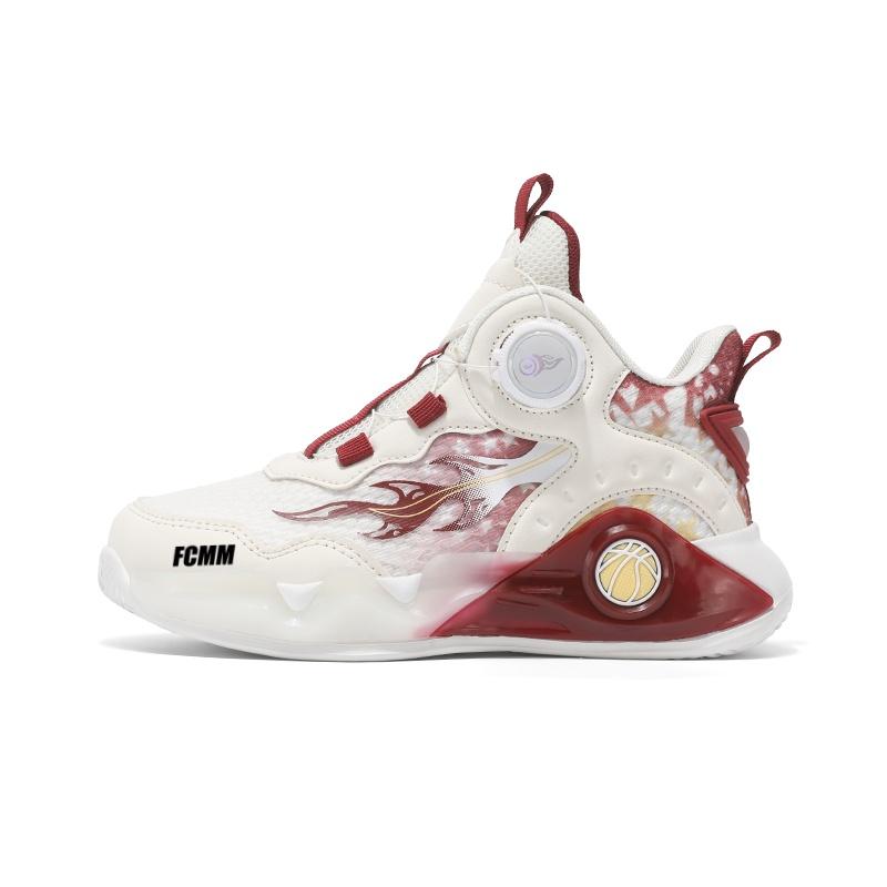 

Противоскользящие и дышащие детские баскетбольные кроссовки для подростков FCMM, бургундия