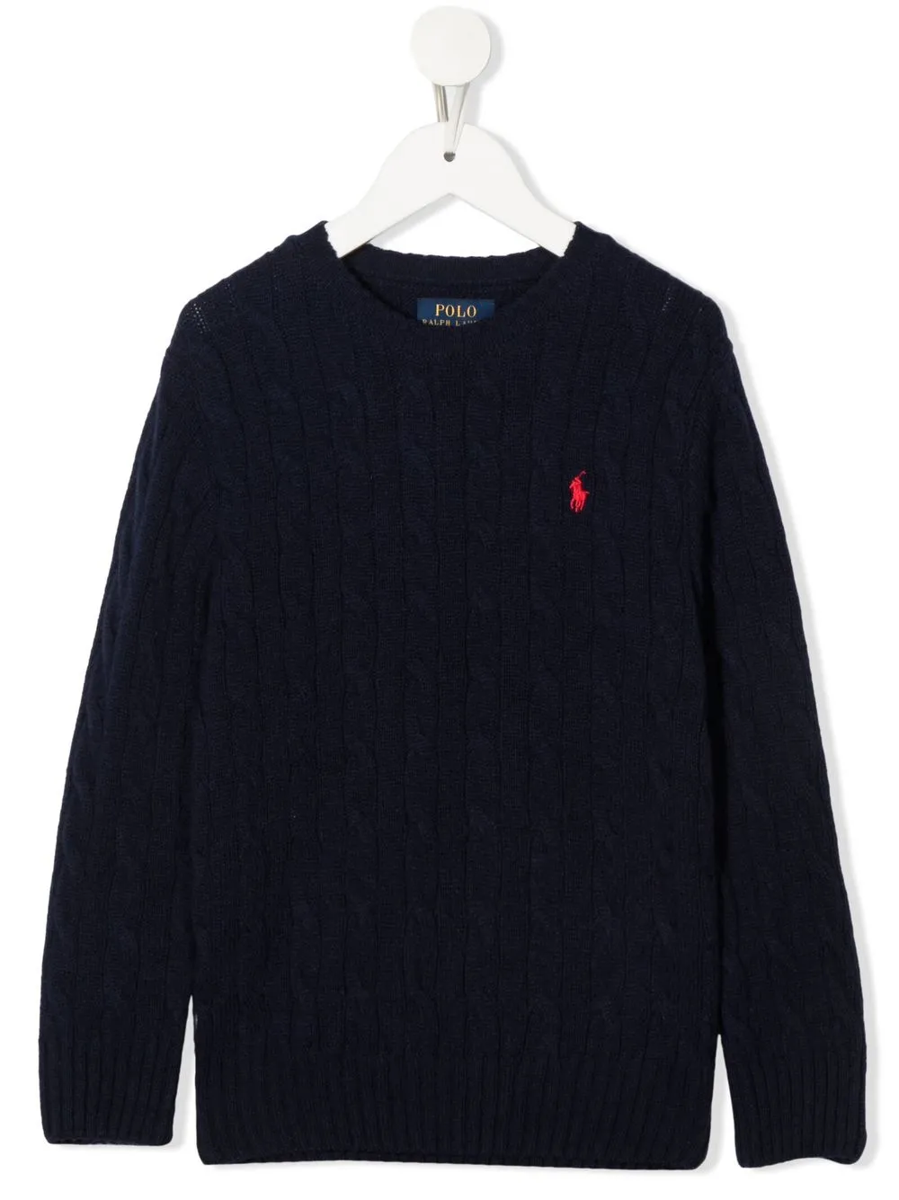 

Свитер с вышитым логотипом POLO RALPH LAUREN KIDS, синий