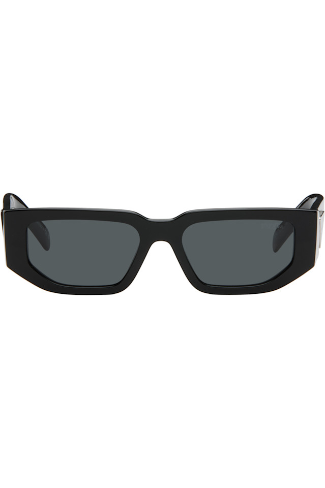 

Prada Eyewear Солнцезащитные очки с логотипом в виде черного треугольника