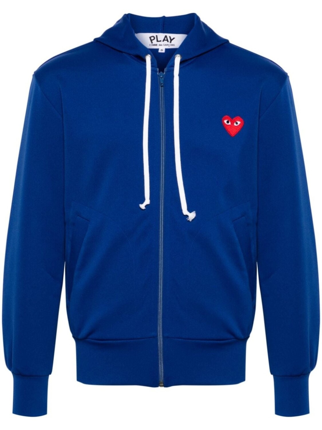 

Comme Des Garçons Play худи на молнии с нашивкой, синий