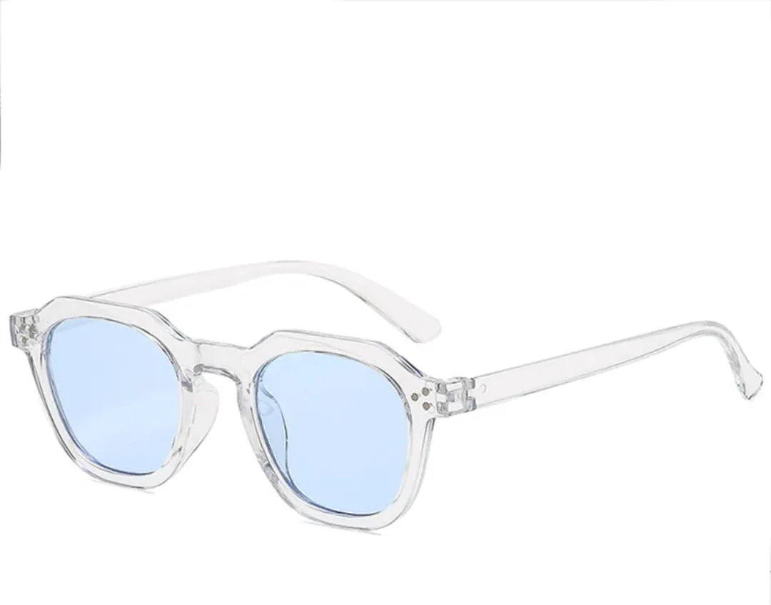 

Солнцезащитные очки с защитой UV400 | Заклепки, черный градиент | для женщин и мужчин, для занятий спортом на открытом воздухе и вождения DSVIGF, Transparent Blue