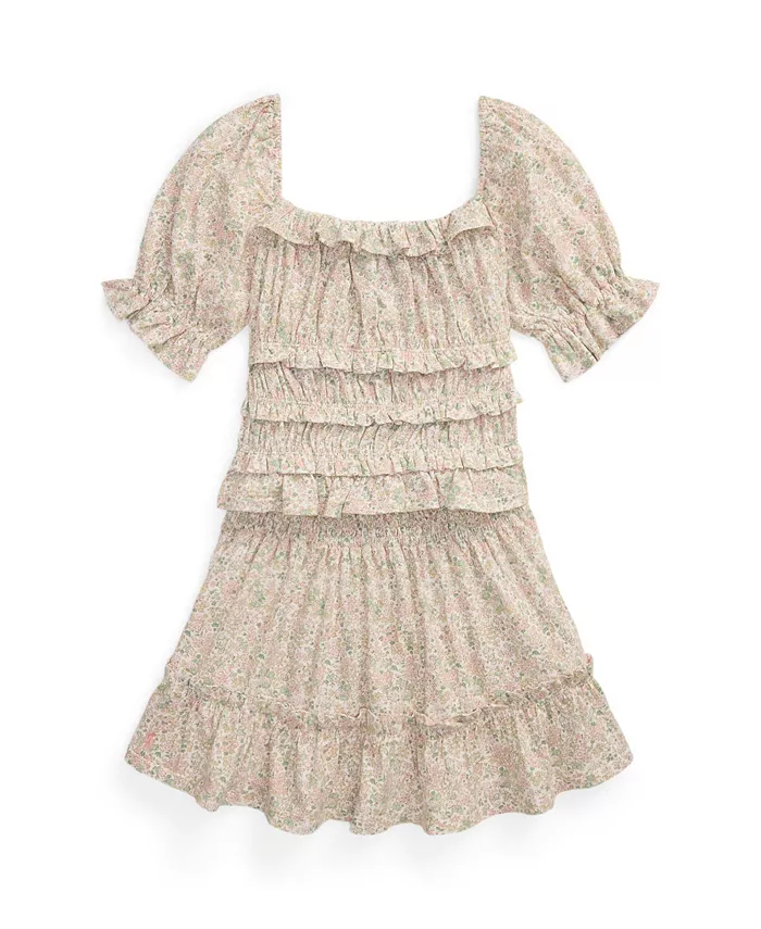 

Комплект из топа и юбки с цветочным принтом Big Girls Polo Ralph Lauren, мультиколор