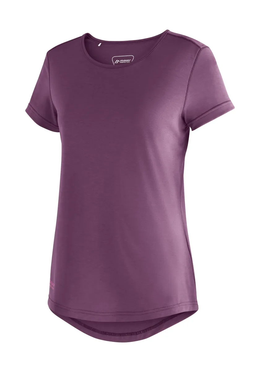 

Maier Sports T-shirt "Horda S/S W", женская рубашка с короткими рукавами для походов и отдыха, фиолетовый
