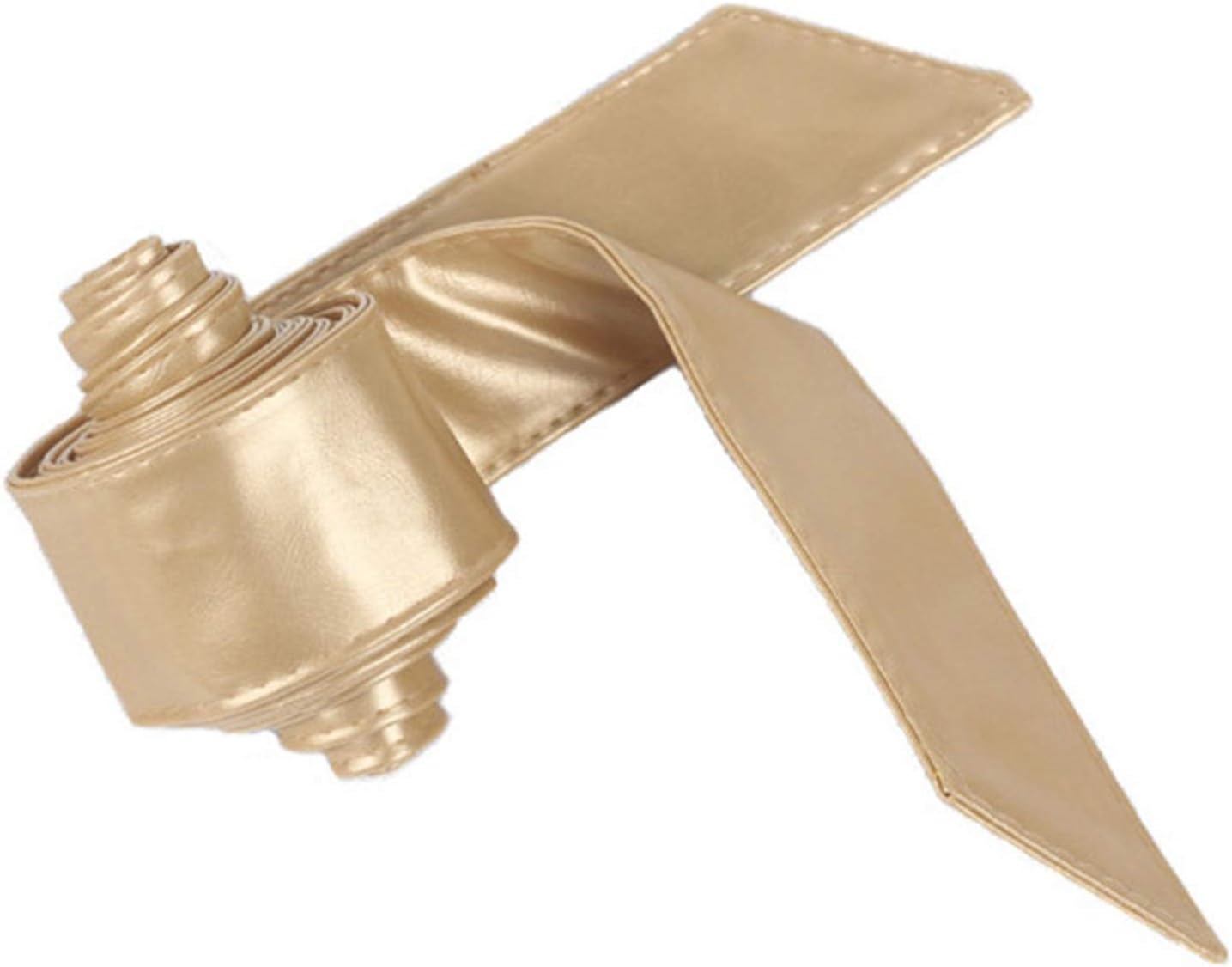 

Женский кожаный ремень Andongnywell, мягкий кожаный ремень с завязкой, пояс-утяжка с бантом, пояс-утяжка в стиле бохо Generic, Gold