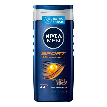 

Мужской спортивный гель для душа 250мл, Nivea