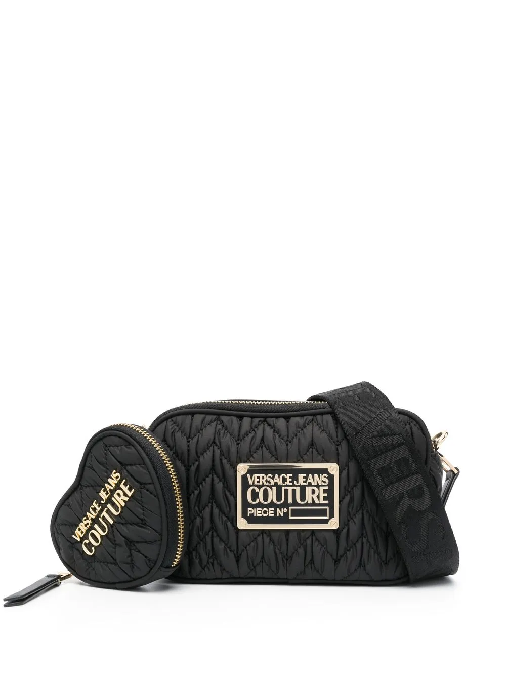 

Сумка через плечо с логотипом Versace Jeans Couture, черный