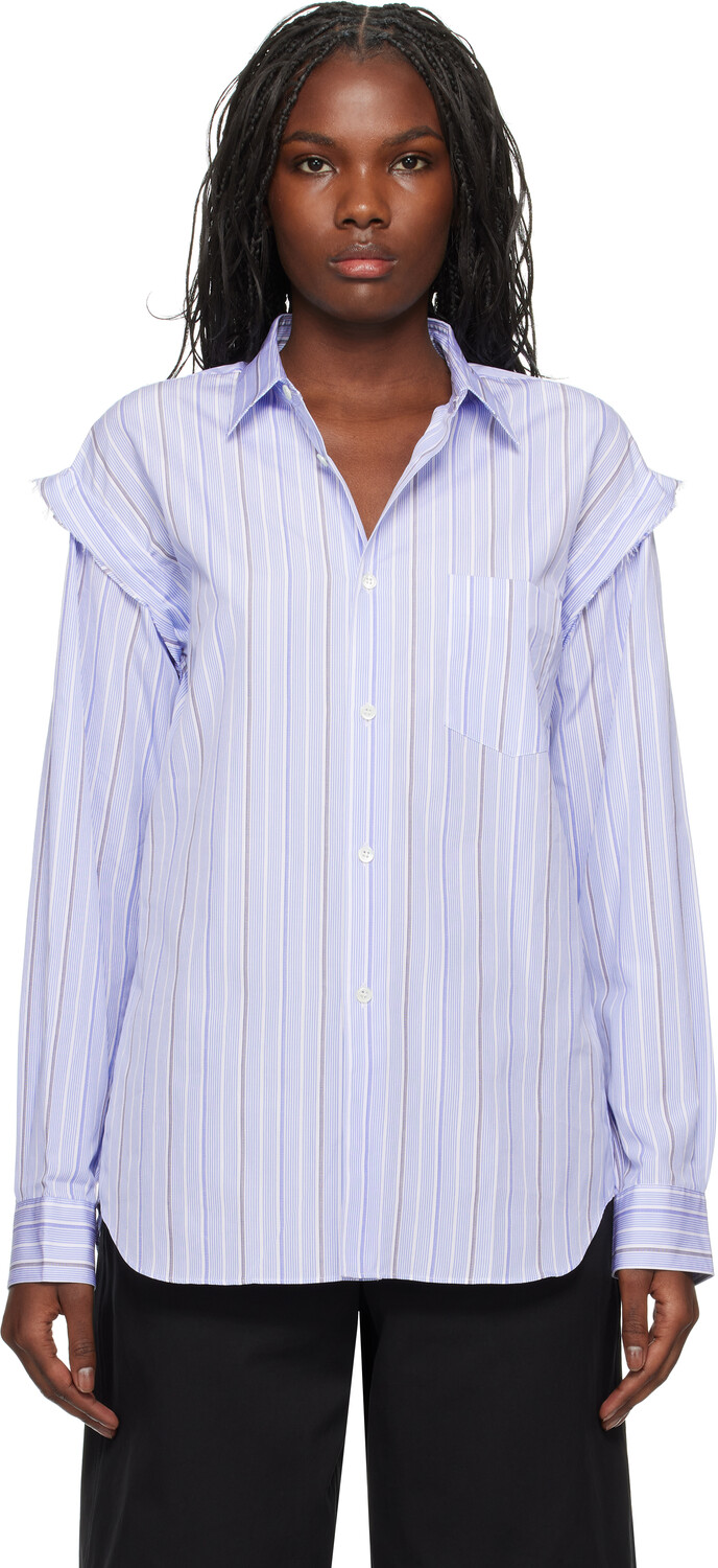 

Синяя поплиновая рубашка Comme des Garcons Shirt