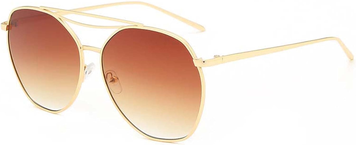 

Солнцезащитные очки в стиле ретро с металлическим многоугольным оправой, модель 2026 года, для женщин, большие размеры, для уличной фотосъемки, отдыха на пляже MTZJH, G