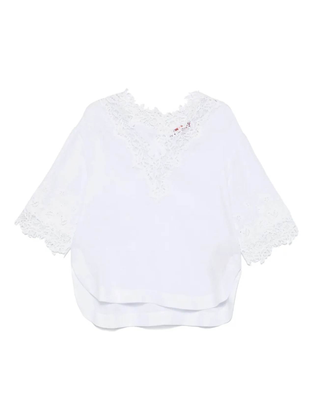 

Льняная блузка Ermanno Scervino, белый