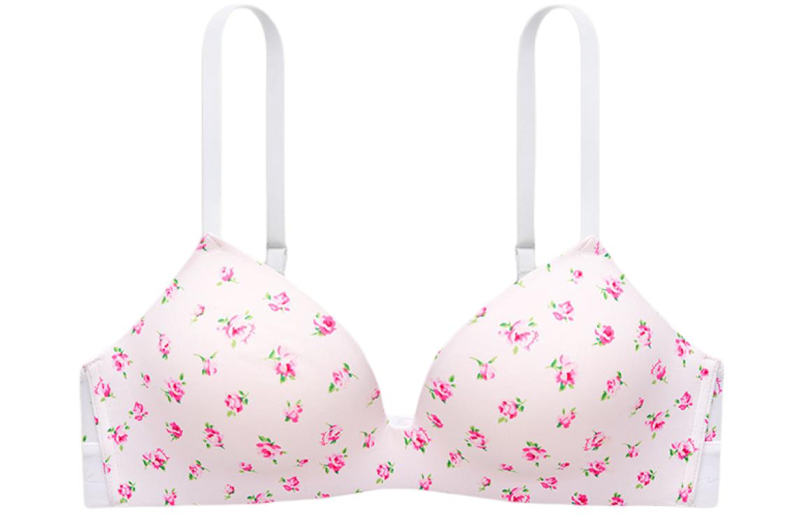 

Victoria's Secret Бюстгальтер PINK Girlish, женский, белый, с цветочным принтом
