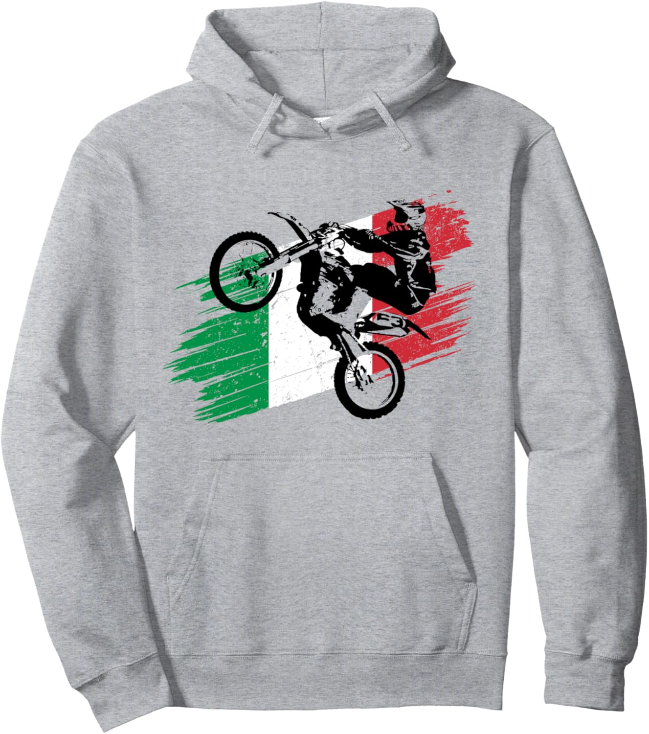 

Суперкросс, мотокросс, экипировка Love Race Motorcycle, флаг Италии, худи, серый Motocross Supercross Racing