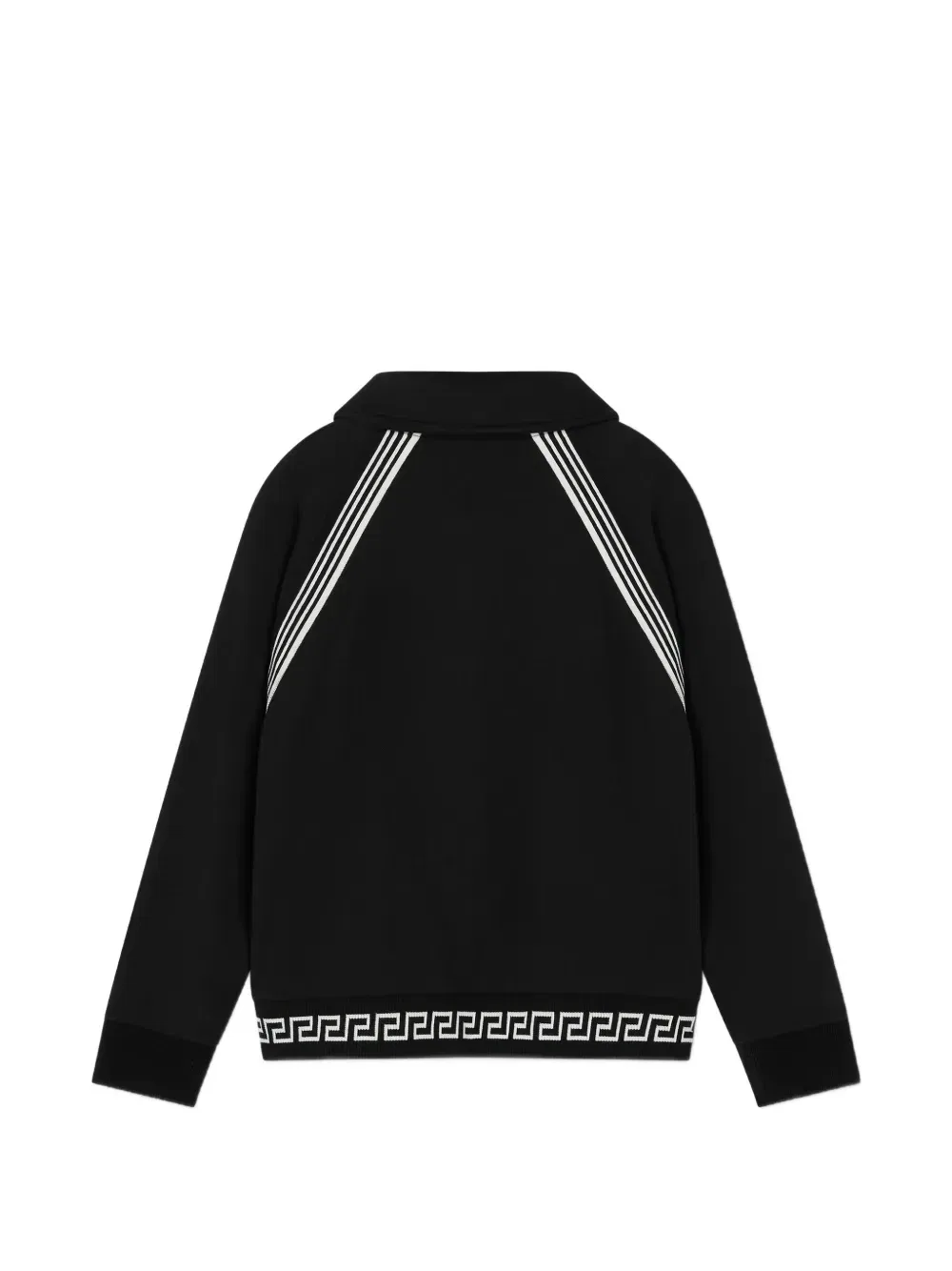 Хлопковая толстовка на молнии Versace Kids, черный — фото 2