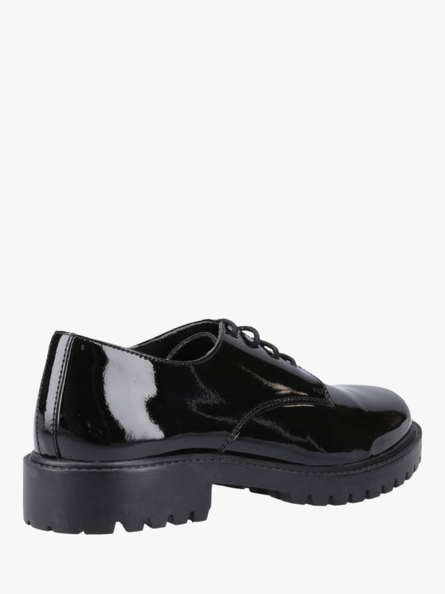 Детские школьные туфли Aubrey Junior из лаковой кожи Hush Puppies, Black — фото 3