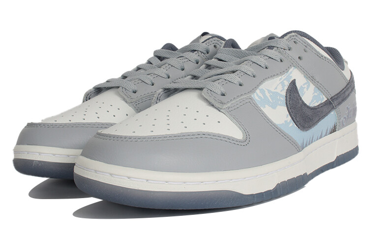 

Кроссовки Nike Dunk Skateboarding Shoes Men Low-top White/gray, светло-серый