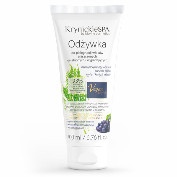 

Кондиционер для поврежденных и выпадающих волос, 200 мл Krynickie Spa