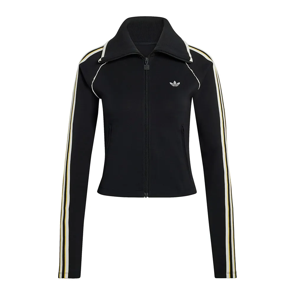 Толстовка adidas Originals Slim Fitted Firebird на молнии, черный — фото 3