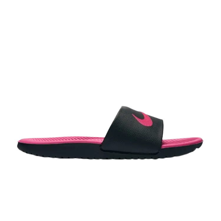 

Кроссовки Nike Kawa Slide GS 'Black Vivid Pink', черный