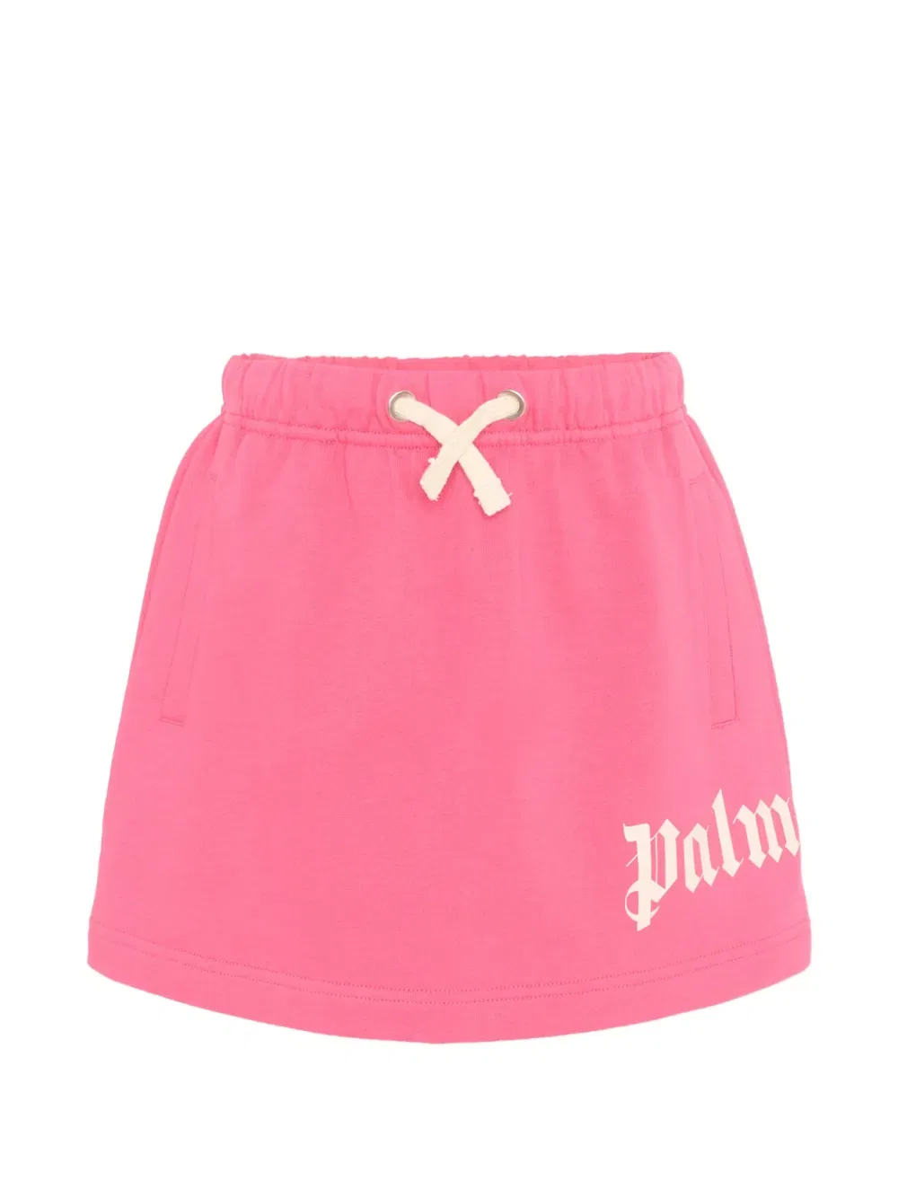 Юбка с поясом на завязках и логотипом Palm Angels Kids, розовый