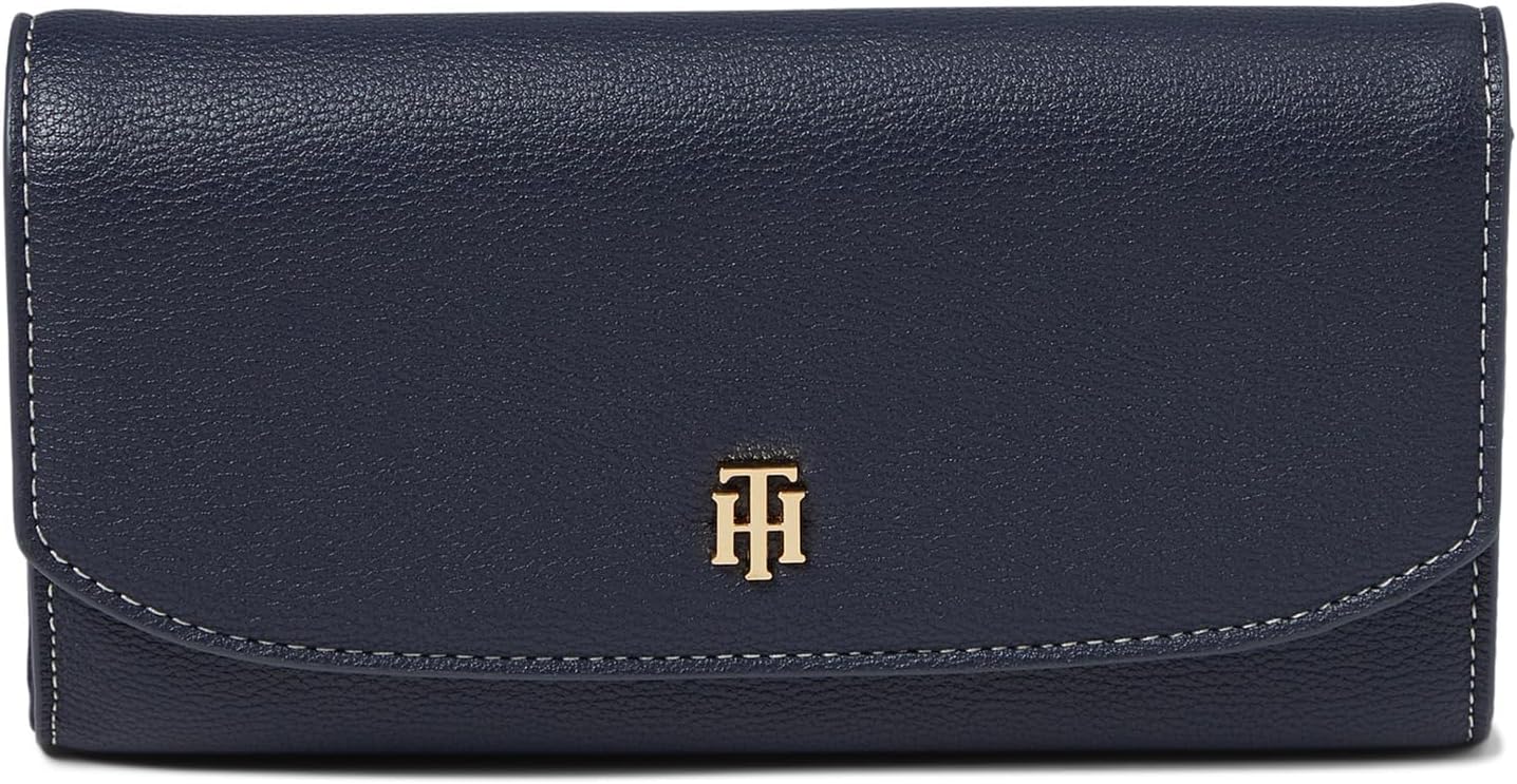 

Женский кошелек Tommy Hilfiger Brielle II Flap Continentar, Tommy Navy