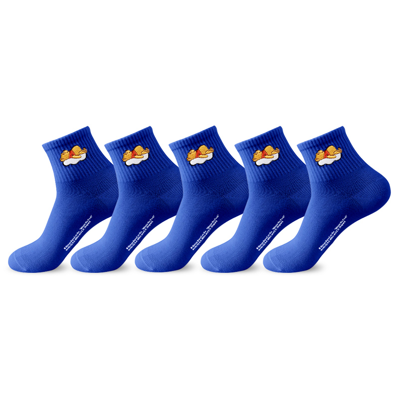 

Набор носков Winnie The Pooh Series Mid Calf, 5 пар, мужские, в подарочной упаковке Disney, синий