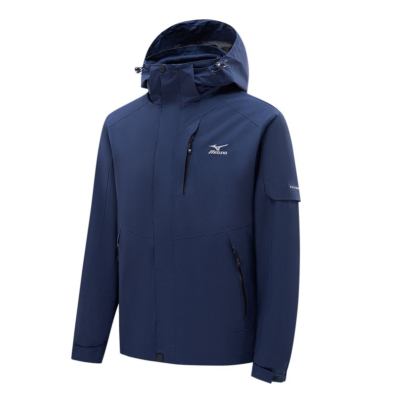 

Mizuno Ветровка ветронепроницаемая утепленная влагоотталкивающая унисекс, Dark Blue