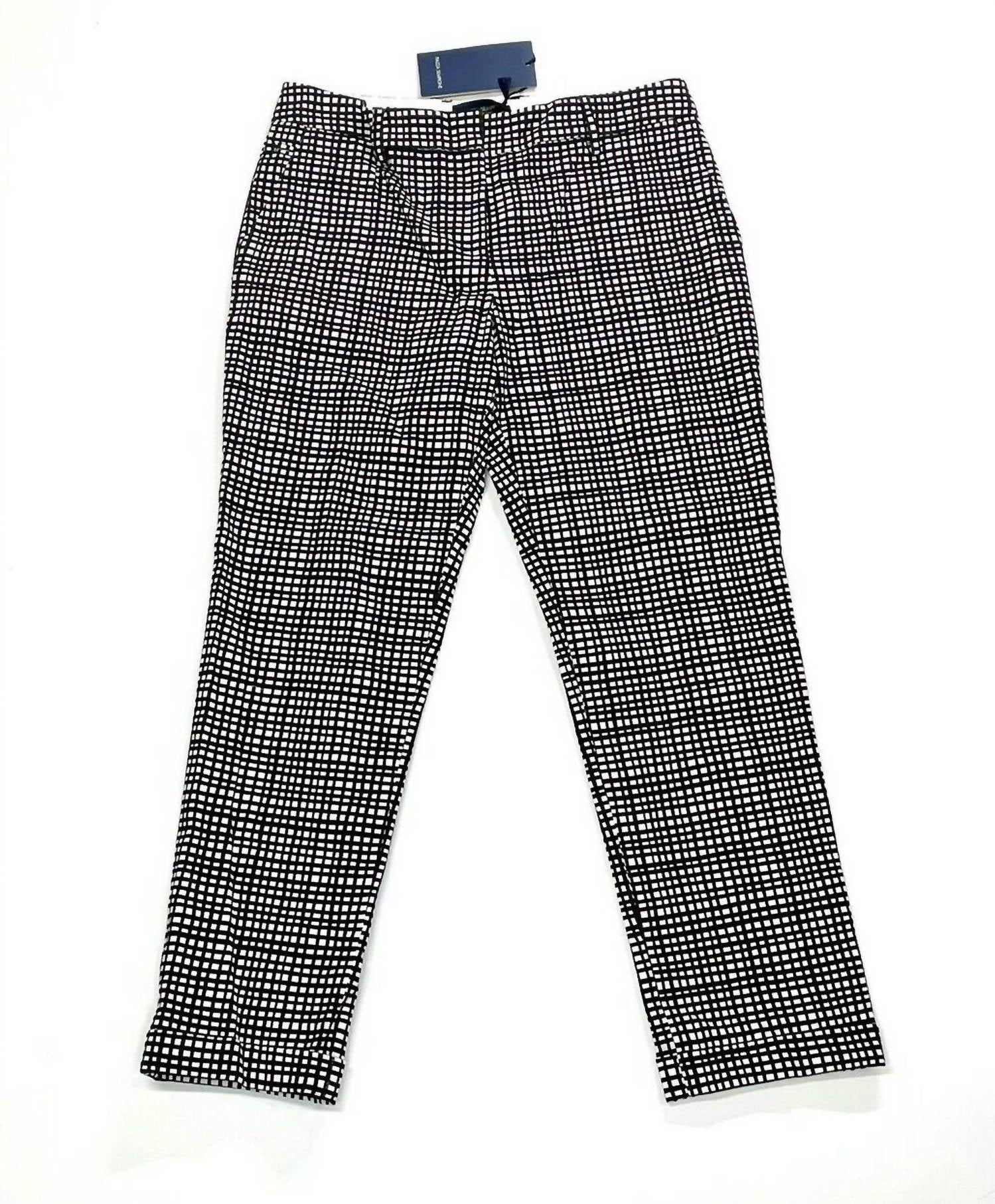 

Женские укороченные брюки Violette Straight Leg Ankle Crop Pant черного цвета Piazza Sempione