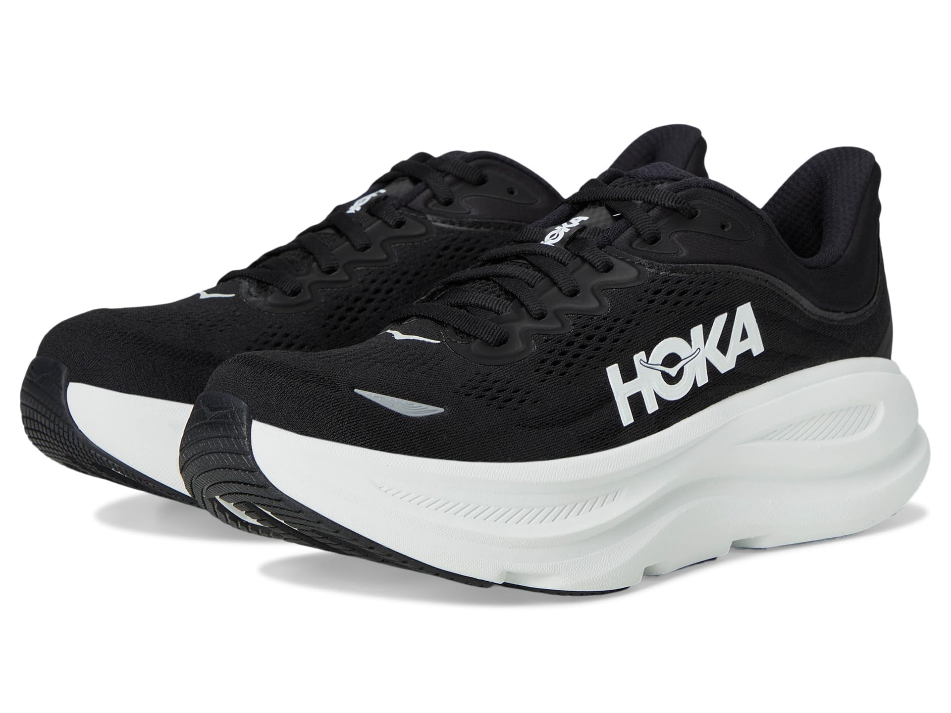 Кроссовки Hoka Bondi 9, черный/белый