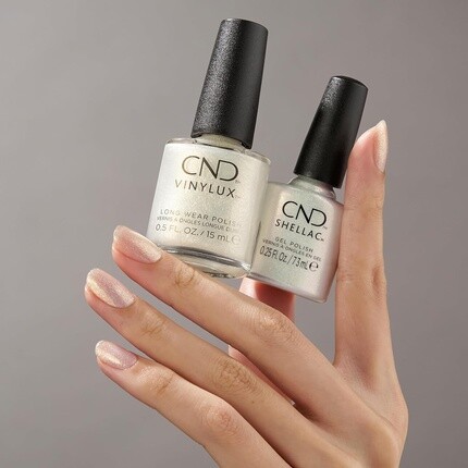 Лак для ногтей CND Vinylux Night Brilliance Полупрозрачный золотой блеск № 468 Коллекция Gleam & Glow — фото 3