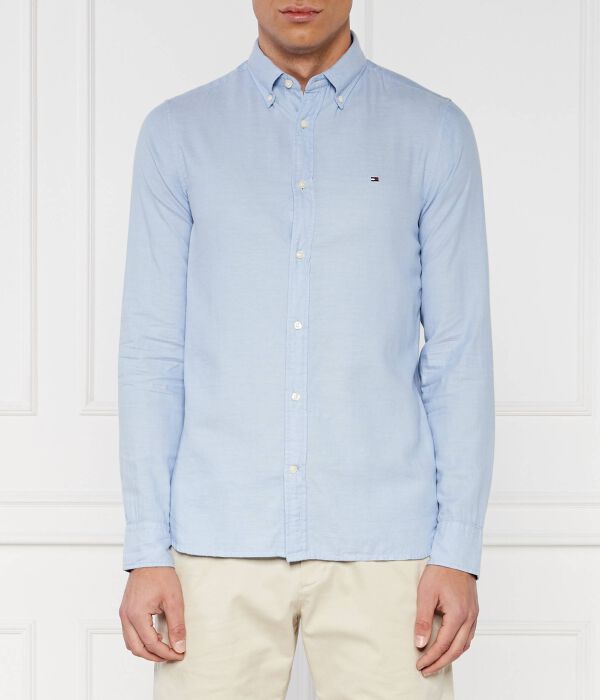 

Футболка Flex Dobby SF Slim Fit Tommy Hilfiger, голубой