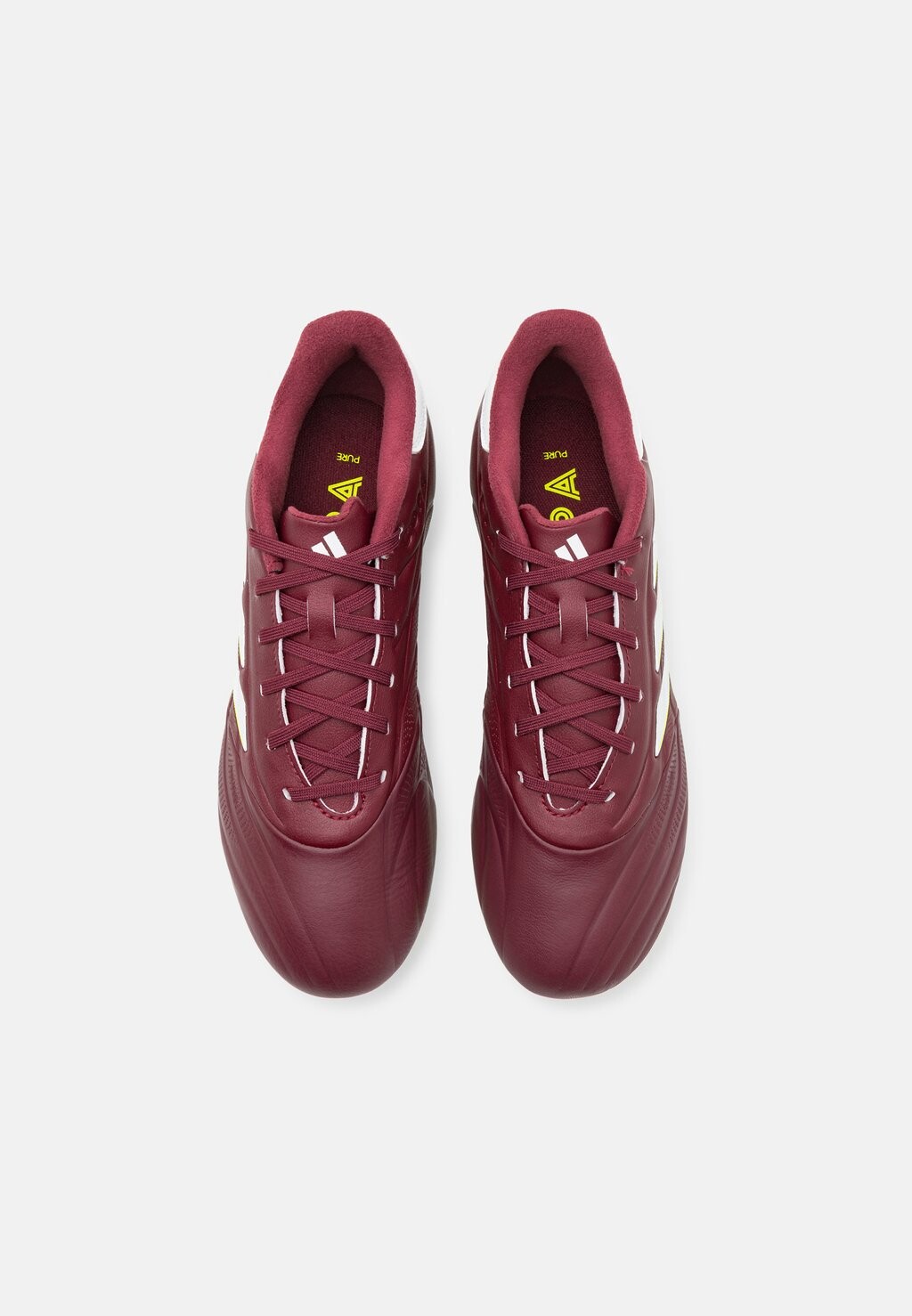 

Футбольные бутсы с шипами Copa Pure 2 League Fg adidas Performance, темно-красные/обувь белая/команда солнечно-желтая 2