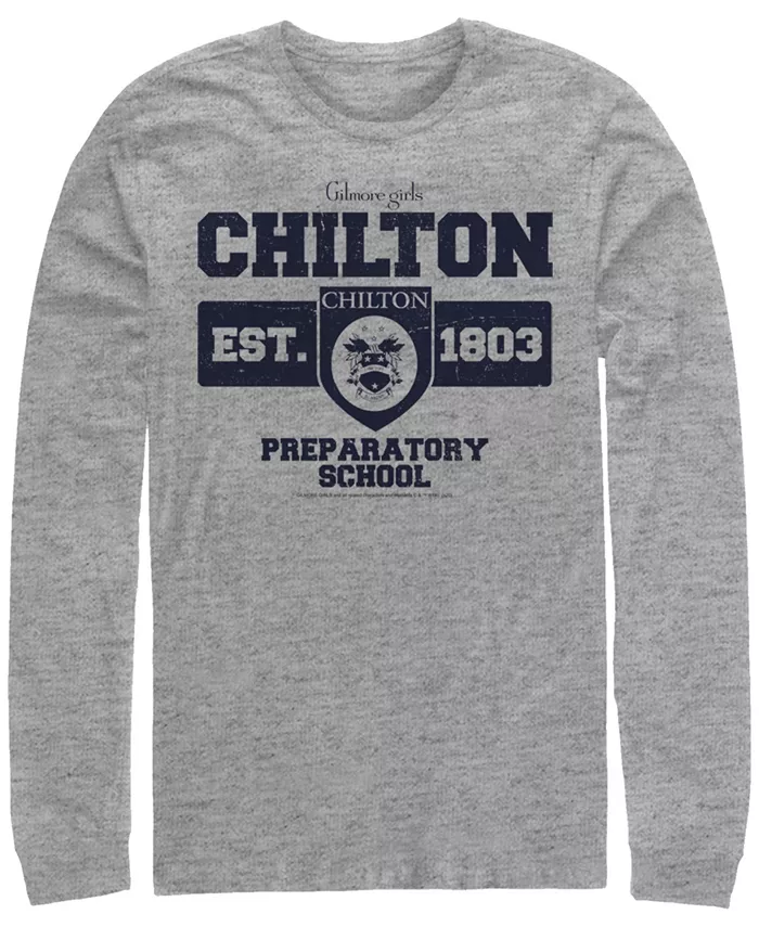 

Мужская футболка с длинным рукавом Gilmore Girls TV "Property of Chilton Prepatory School" Fifth Sun, серый