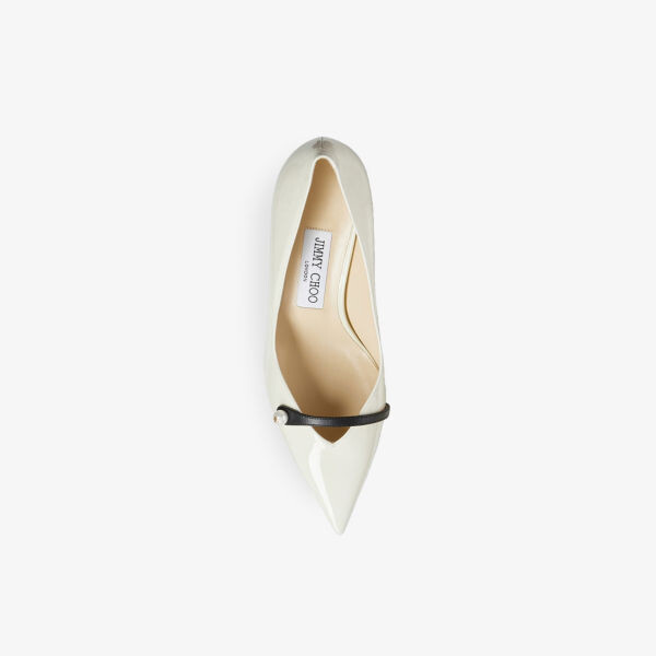 Туфли Rosalia 65 из лакированной кожи, украшенные жемчугом Jimmy Choo, черный — фото 3