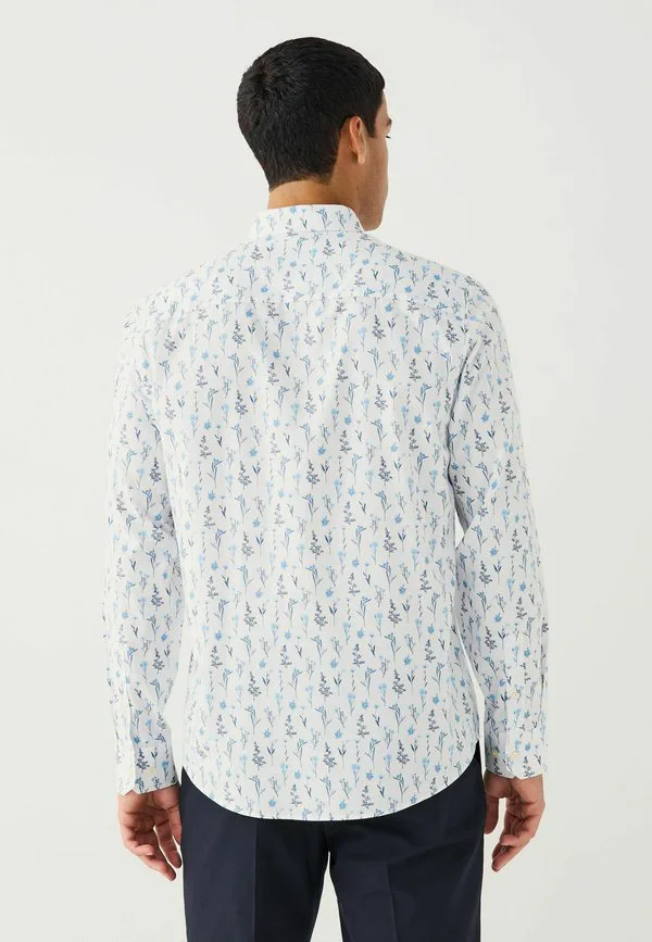 Рубашка с длинными рукавами и принтом, прямого кроя. Next, White/Blue Floral Print — фото 3