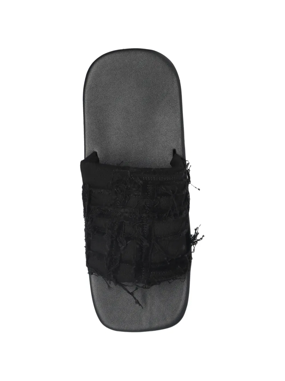 Шлепанцы с витой подошвой на платформе Rick Owens Drkshdw, черный — фото 4