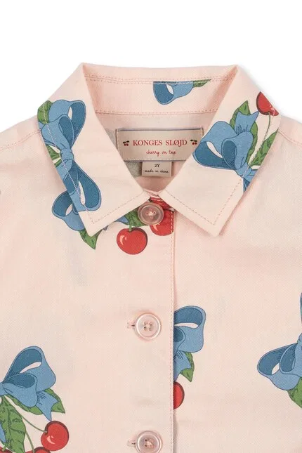 Куртка детская FRANKIE SHIRT JACKET Konges Sløjd, розовый — фото 4