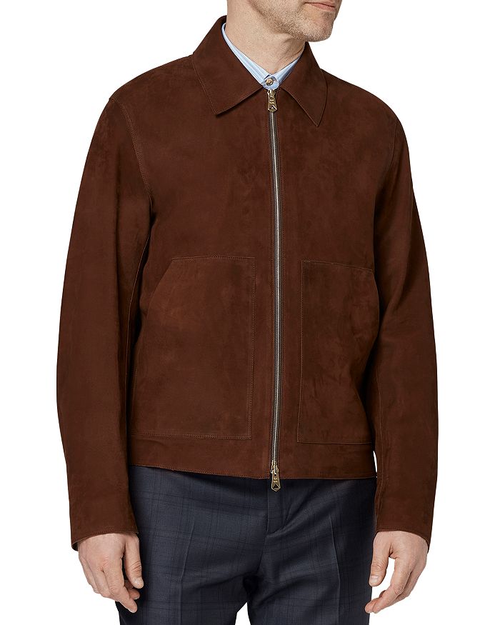 

Кожаная куртка классического кроя Paul Smith, коричневый