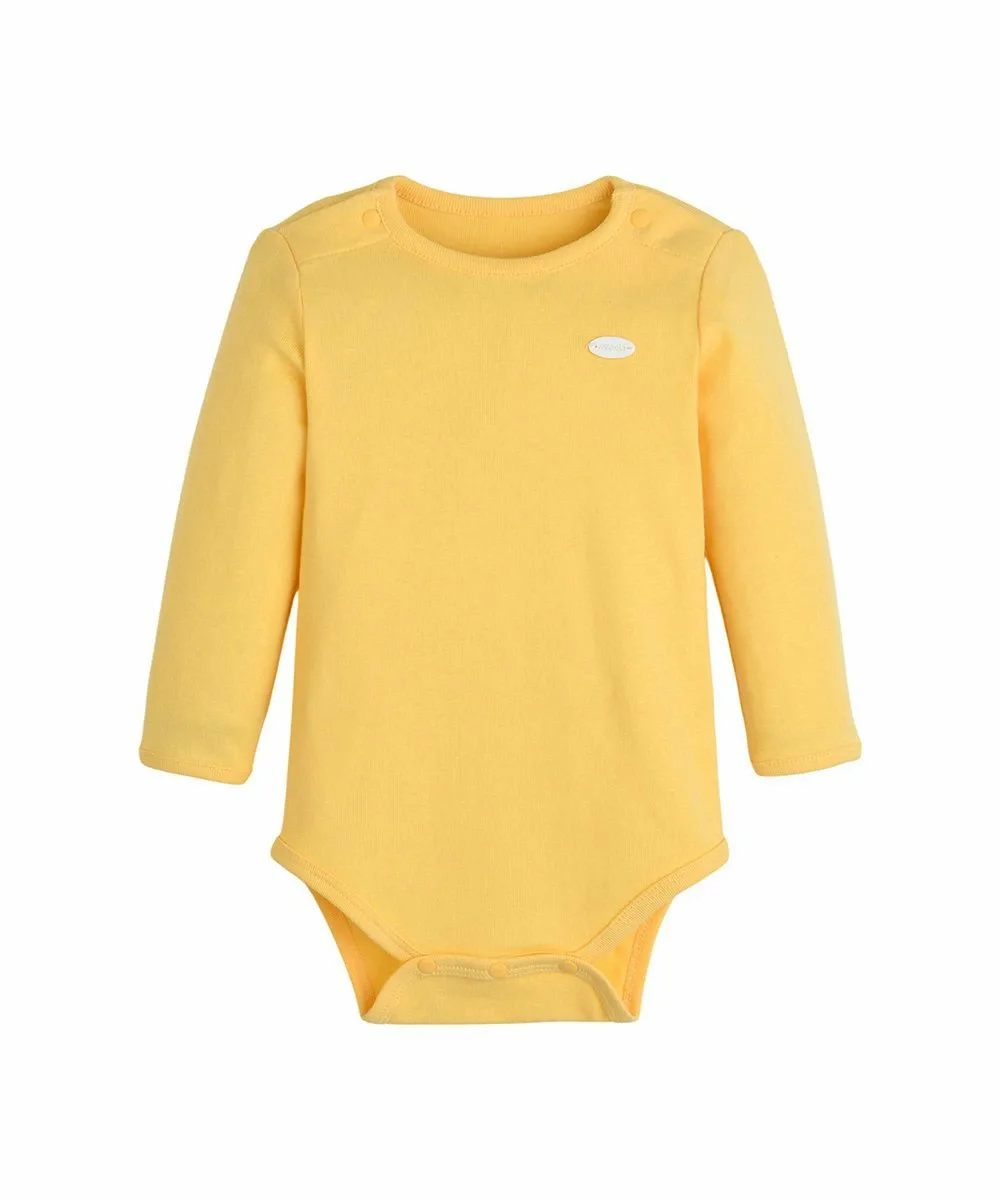 Уютный боди с длинными рукавами, леггинсы и жилет Moimoln, Yellow — фото 4