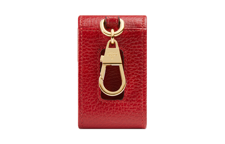 Кожаный брелок-кошелёк Marmont для ключей женский красный GUCCI — фото 3
