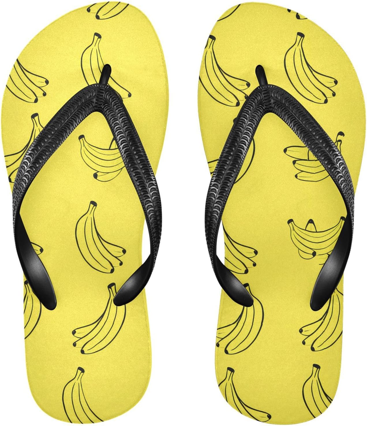 

Банан Фрукт Желтые Шлепанцы Пляжный Душ Вьетнамки Сандалии Резиновые Нескользящие Летние Тапочки Обувь для Хождения Мужчины Женщины Sinestour