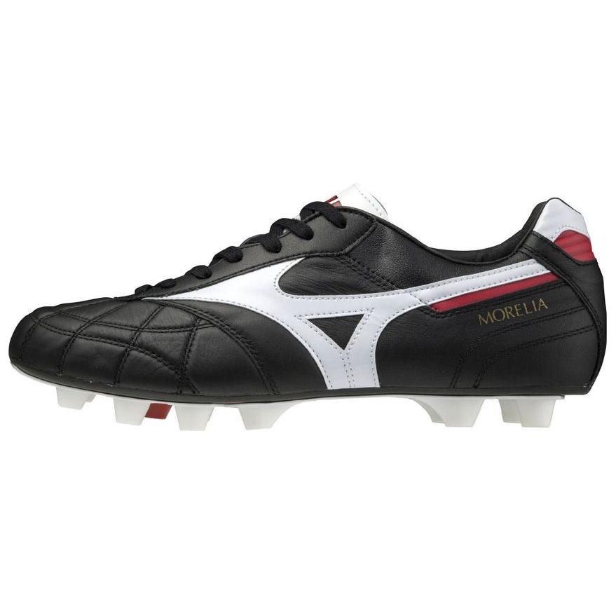 Mizuno Футбольные бутсы MORELIA 2 с противоскользящей подошвой, износостойкие, унисекс, черные