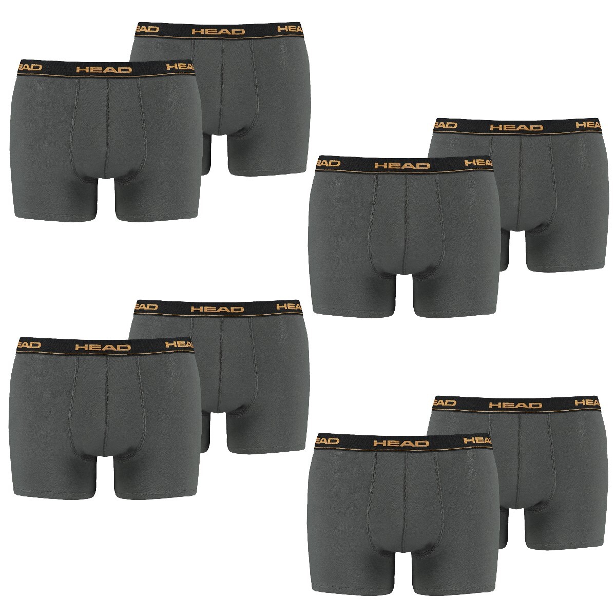 

Боксеры HEAD Boxershorts 8 шт, цвет 862 - dark shadow