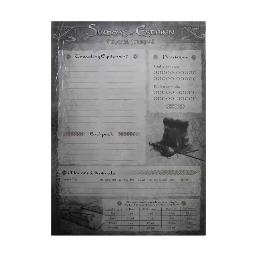

Листы персонажей, Shadows of Esteren (Studio Agate)