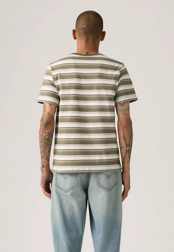 Оригинальная футболка с принтом Levi'S, Jen Stripe Maitake Brown — фото 2