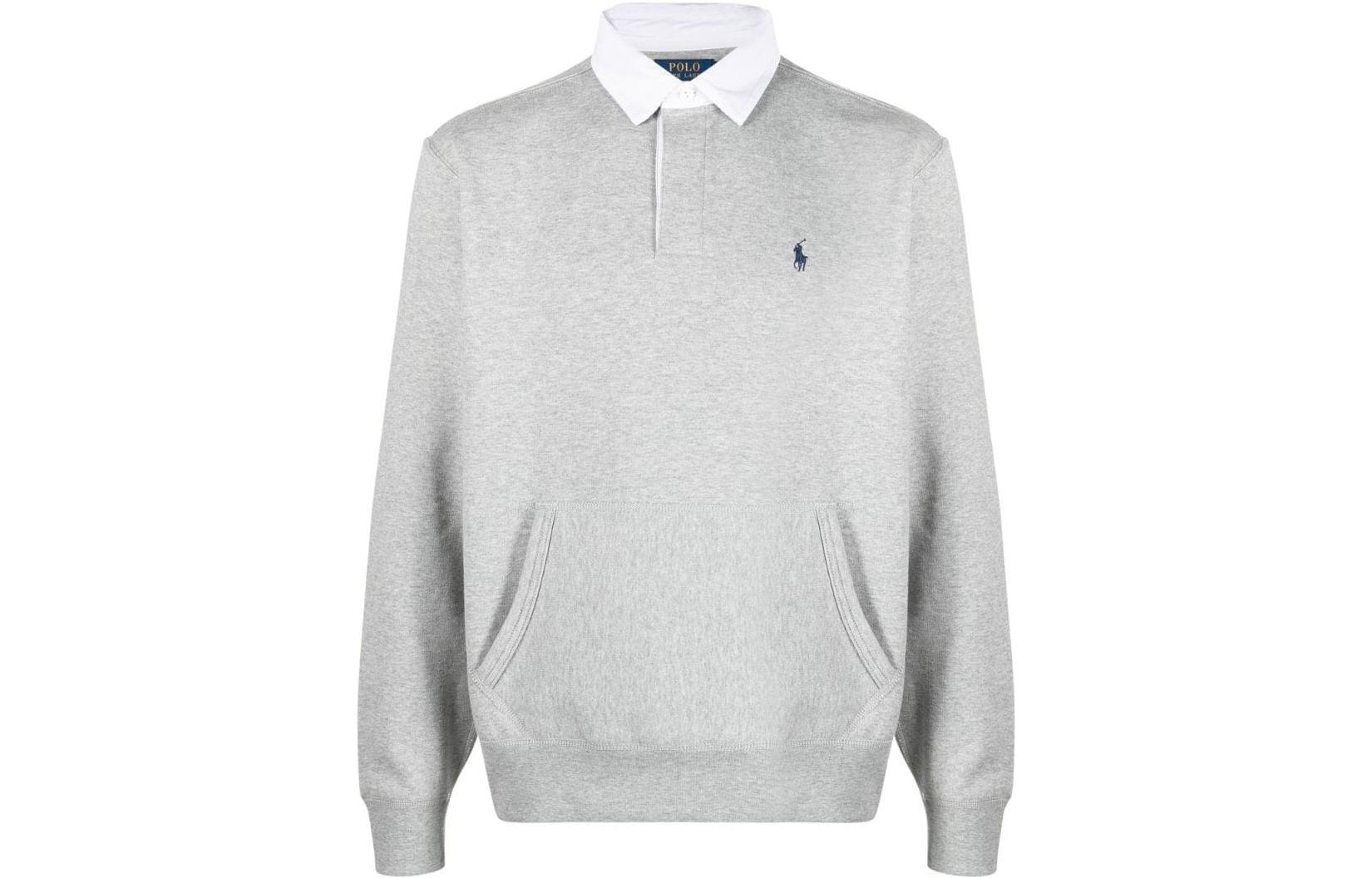 SS23 Polo Shirt Men's Light Gray Polo Ralph Lauren, светло-серый — фото 3