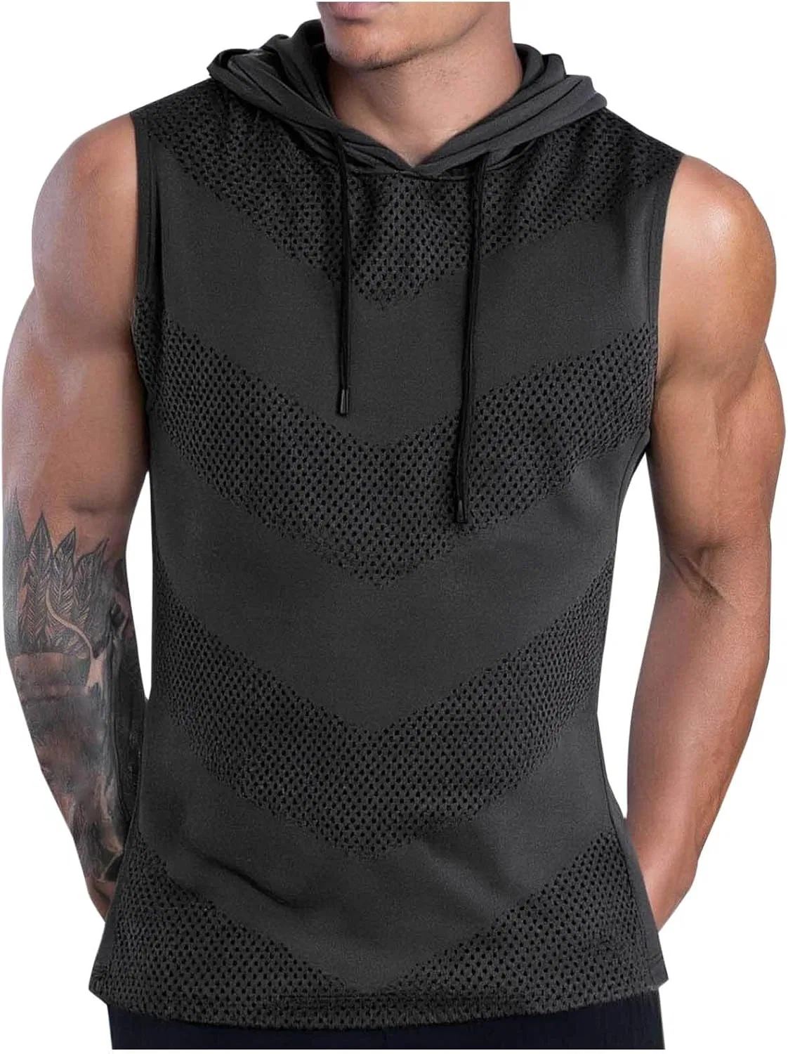 Спортивный капюшон с коротким рукавом, Generic, Dark Gray