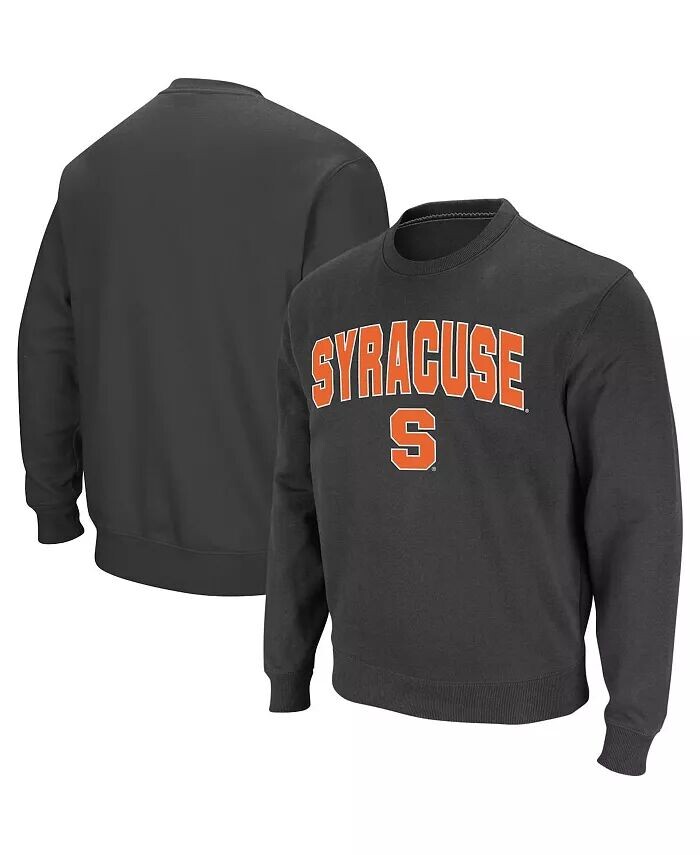 

Мужская толстовка Syracuse Orange Arch & Logo с круглым вырезом Colosseum, серый