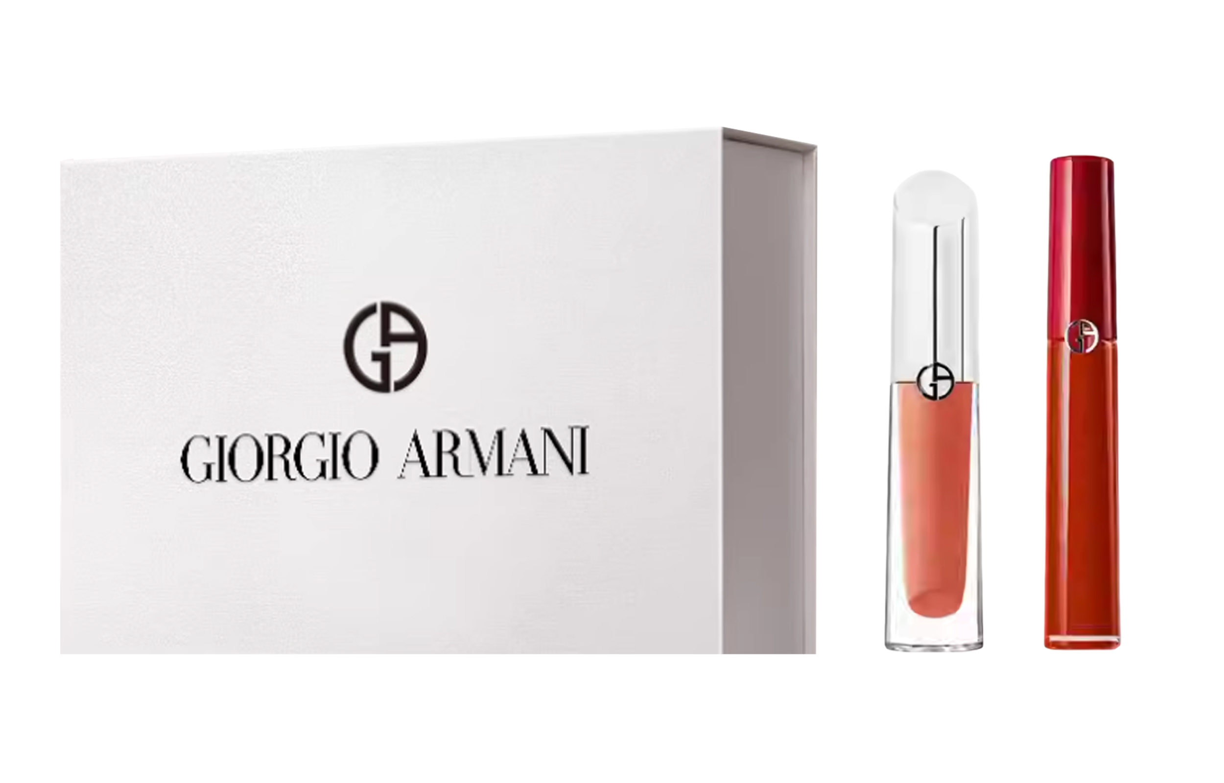 GIORGIO ARMANI Набор для макияжа silver tube lip mirror box с легко растушевывающимся тоном 3.5ml+6.5ml — фото 2