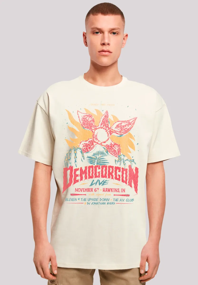 

Футболка F4NT4STIC "Stranger Things Demogorgon Poster", премиум качество, цвет Sand