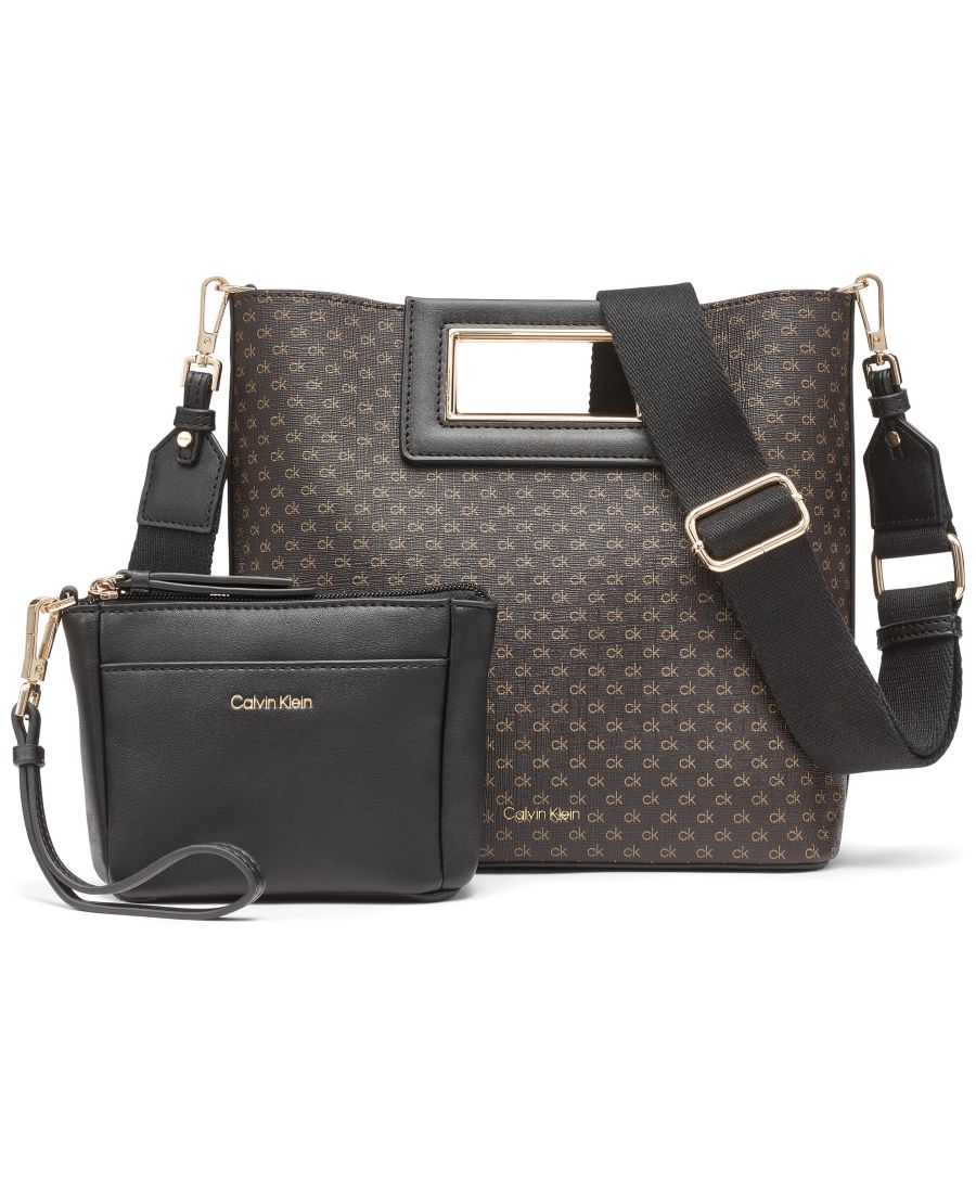 

Мини-сумка через плечо Eira Signature Calvin Klein, Black